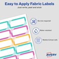 thumbnail image 4 of Avery No-Iron Fabric Name Labels, Retro Dots Preprinted Designs, Handwrite Only, 24 Preprinted Labels (40773), 4 of 5
