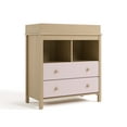 thumbnail image 3 of Storkcraft Alpine 2-Drawer Infant Changing Table Dresser, Driftwood with Blush, 3 of 13