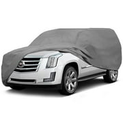 North East Harbor SUV15 186 x 59 x 60 in. Superior Waterproof Breathable SUV Car Cover for Indoor Outdoor - Gray - Fits SUVs & Pickup Trucks with Bed Caps Up To 15.5 ft. Length