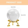 thumbnail image 2 of UPGRATOR Ornamental Crystal Globe With Base For Home And Office Decoration 1 Set, 2 of 6