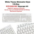 thumbnail image 3 of Teclado mecánico 135 Teclas Yotijar PBT japonés blanco 12x7.8x0.8 pulgadas, 3 of 9