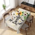 thumbnail image 3 of Sunflower Table Cloth Waterproof Tablecloths, Summer Botanical Bee Farmhouse Watercolor Tablecloth Dining Table Cover for Kitchen Party Tabletop Outdoor, Rectangle Tablecloth 54x108 Inch, 3 of 9