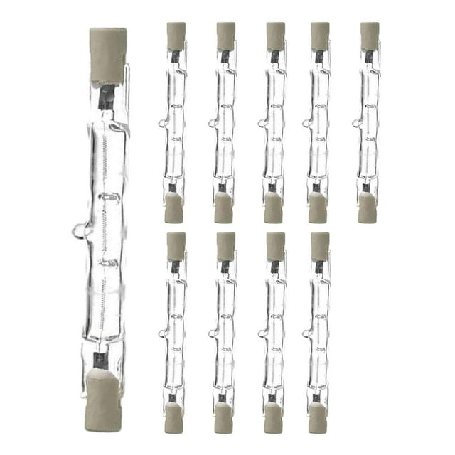 10x bombillas halógenas R7S bombillas de reflector de ángulo de haz de 360 degree bombilla de doble extremo para luces de paisaje de oficina seguridad del J78 80W