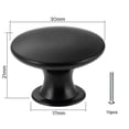 thumbnail image 2 of 16 pomos para muebles, pomos de casete vintage, tirador de puerta de 30 mm, pomos redondos para muebles, pomos de puerta, tiradores para muebles de cocina, mesitas de noche negras, 2 of 5