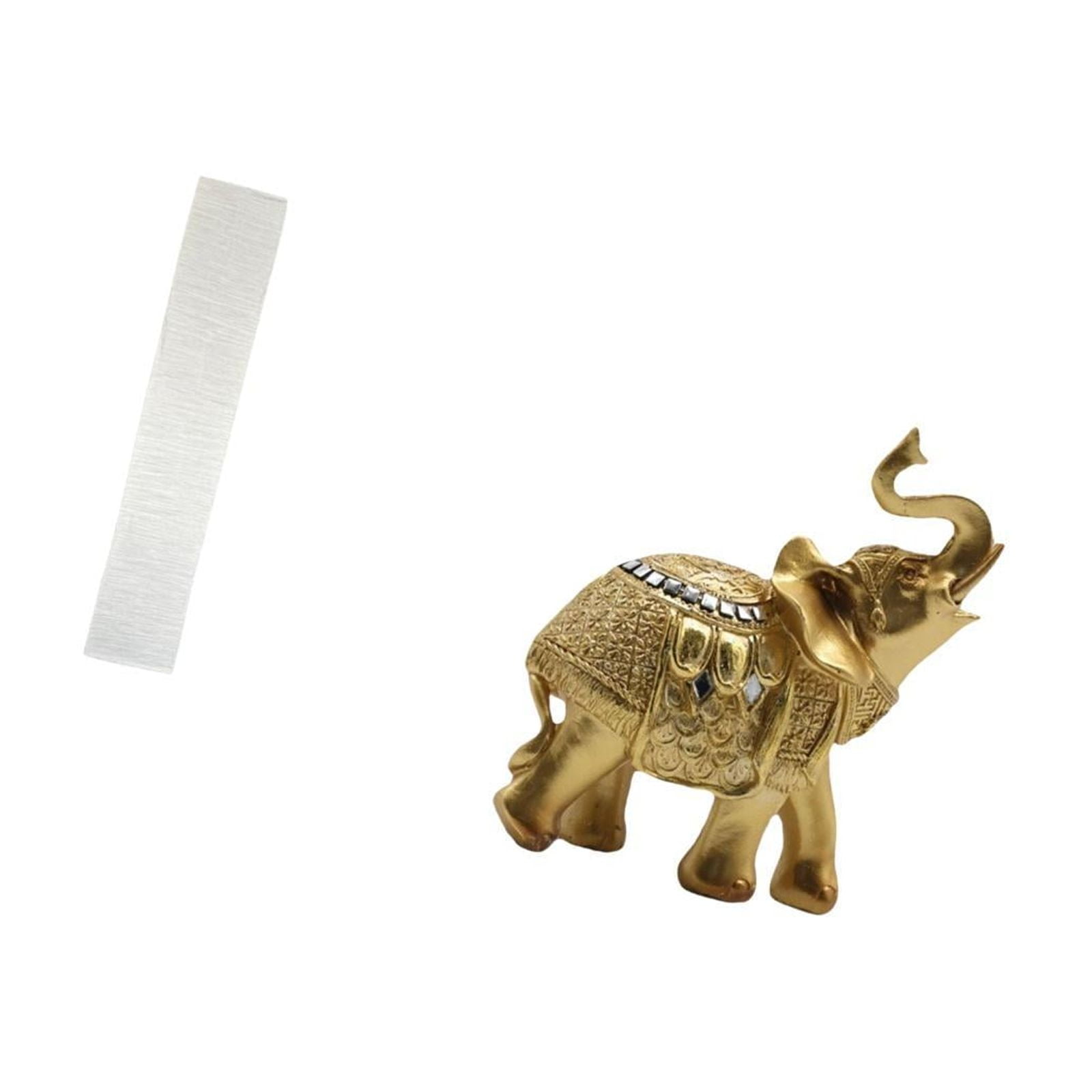 CarpNettore Elegant Elephant Floor Lamp Shade Sculpture Cozy Living Room Decor with Animal Art Resin Figurine for Bedroom Desk and Home