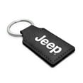 thumbnail image 2 of Jeep Rectangular Black Leather Key Chain, 2 of 4