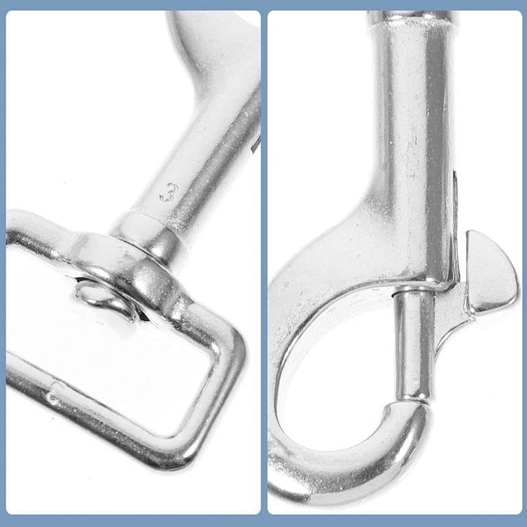 2pcs Swivel Snap Hooks Heavy Duty Pet Leash Hooks Lobster Claw Clasp  Trigger Stainless Steel Spring Loaded Clip for Dog Leash DIY Crafts Project  Keychain Hook 