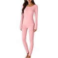 thumbnail image 6 of Wowcloth Women's Thermal Underwear Set, Lightweight Slim-Fit Base Layer for Daily Wear and Indoor, 6 of 8