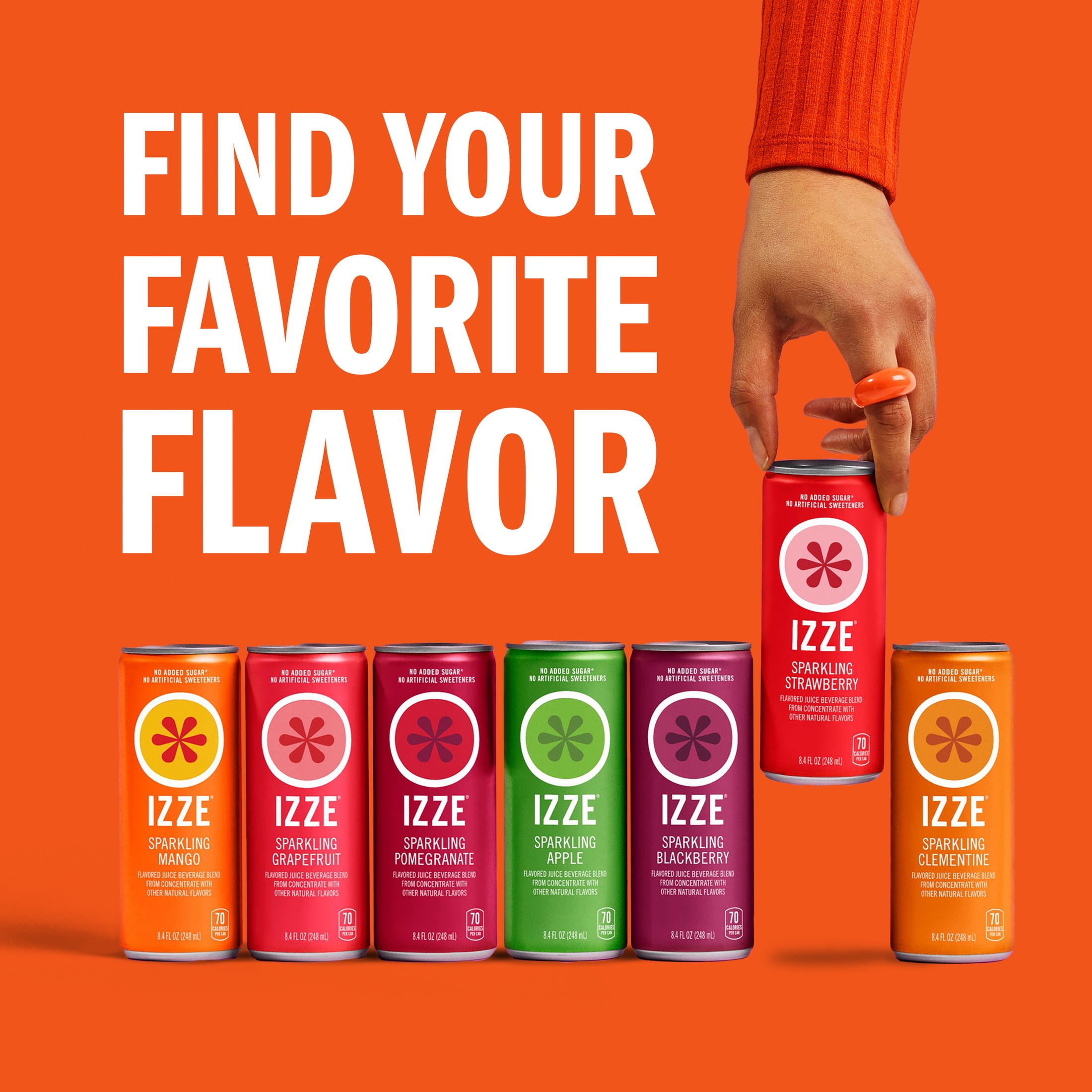 IZZE Sparkling Mango Juice Beverage, 8.4 Fl Oz Can