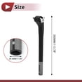 thumbnail image 4 of Publicaciones de asiento de bicicleta Unique Bargains 1 Pc bicicleta de carretera MTB BMX 20 grados de desplazamiento tubo de asiento 25.4x350mm negro mate fibra de carbono, 4 of 7