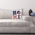 thumbnail image 4 of Lilgiuy 4th of July Pillow Covers, Patriotic American Flag Stars Independence Day Throw Pillow Covers Seasonal Holiday Throw Pillow Cases Holiday Gifts 18x18 Inch, 4 of 5