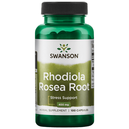 Swanson Rhodiola Rosea Root, 400 mg, 100 Ct (Best Quality Rhodiola Rosea)