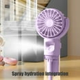 thumbnail image 5 of Portable Misting Fan, Foldable Handheld Spray Personal Fan, 4 Speeds, With Neck Lanyard, Usb Rechargeable, Suitable For Travel, Outdoor, Makeup, Camping, Home And Office Use, 5 of 9