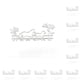 thumbnail image 1 of Yuarrent Carbon Steel Die Party Banquet Scrapbook Stencil Decoration Handicraft DIY Template Album Handmade Photo Crafting Plata 10piezas, 1 of 6