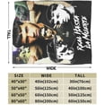 thumbnail image 2 of Real Anuel Hasta Aa La Muerte Blanket Flannel Throw Blanket for Couch Sofa Bed Novelty Graphic Cover Blanket Soft Air Conditioning Blankets All Season 60"X50", 2 of 6