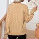 thumbnail image 5 of Puntoco Suéter De Mujer Sólido A Cuadros Suéter De Cuello Redondo Moda Casual Jersey De Manga Larga De Punto Liquidación De Navidad Puntoco Puntoco-3504, 5 of 8