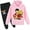 Pink, variant on One Piece Pullover Hooded Sweatshirt and Sweatpants Set,Casual Long Sleeve Hoodie Anime Tracksuit for Teen