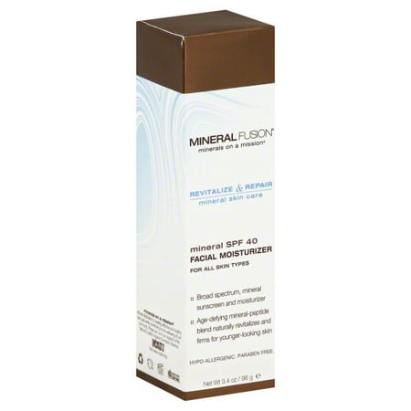 Natural Facial Moisturizer - Mineral Fusion Natural Brands Mineral Fusion Facial Moisturizer, 3.4 oz