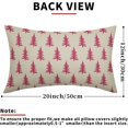 thumbnail image 4 of Christmas Tree Pillow Covers 18x18 Set of 2 Red Xmas Rustic Style Winter Print Decorative Outdoor Pillowcases Farmhouse Vintage Holiday Decorations Throw Cushion Case Decor for Couch Sofa Bed, 4 of 6