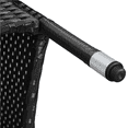 thumbnail image 6 of Yaheetech 3-Piece Wicker Furniture Set with Side Table, Black/Cyan, 6 of 11
