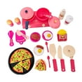 thumbnail image 1 of Juego de cocina de simulación, juguetes de cocina, juguete para cortar pizza y filetes, divertido para niños pequeños 34 piezas, 1 of 9