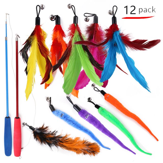 Summary Pet Cat Toy Set 21 Pcts Cat Channel Funnies Stick Plush Mouse Amazon Combination Toy