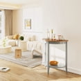 thumbnail image 4 of Bowery Hill Contemporary Stone Console Table in Gray Oak and Gray, 4 of 5