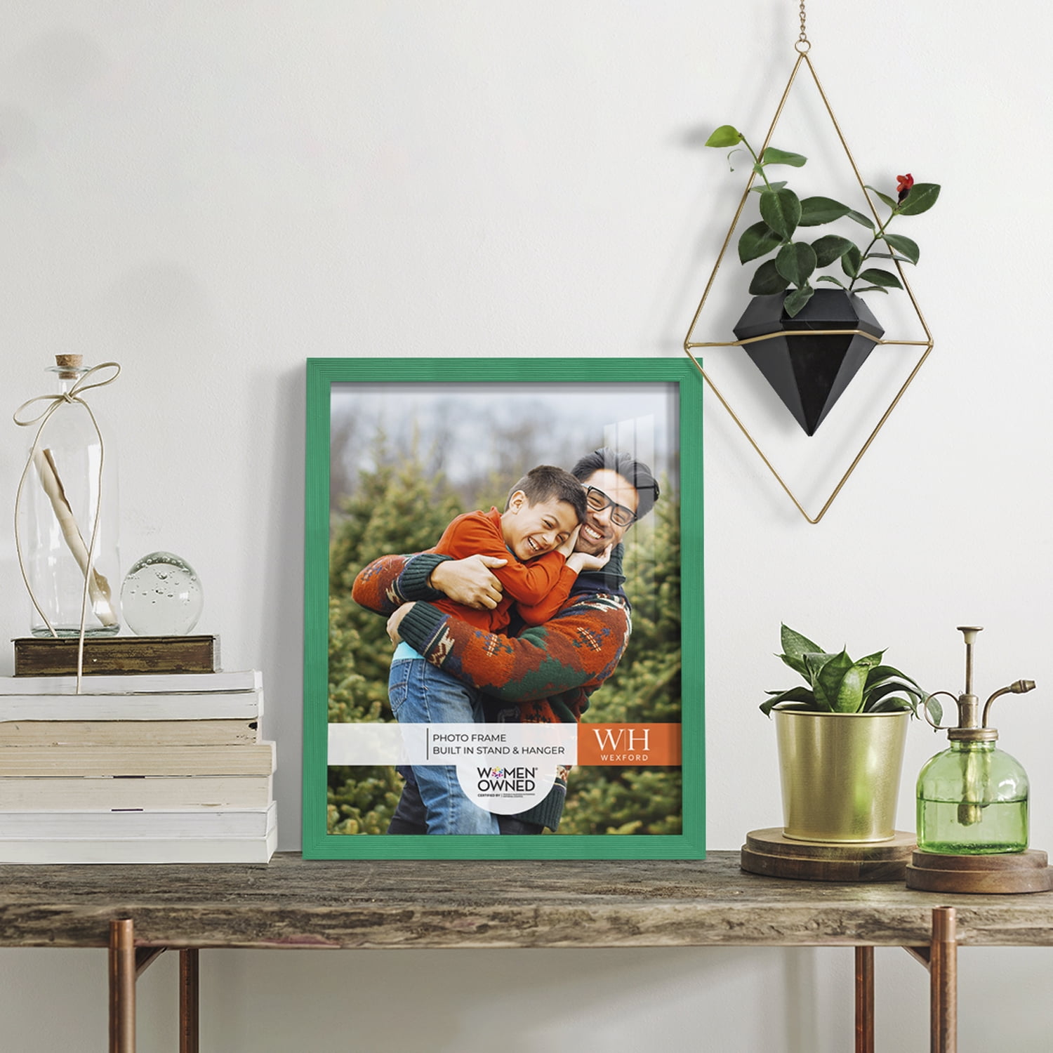 Emerald Green Rustic Picture Frame, 11 x 14