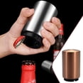 thumbnail image 3 of Billuyoard Abrebotellas automático de acero inoxidable, tapa de lata de vidrio con empuje hacia abajo, herramientas de apertura para fiesta de restaurante Cocina y Comedor Oro rosa Billuyoard HA059629-03, 3 of 6