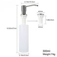 thumbnail image 2 of WHAMVOX  2 Pcs Soap Dispenser Bathroom Sink Liquid Pump Bottle White, 2 of 8