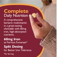 thumbnail image 5 of Celebrate Vitamins Multi-Complete 60 Daily Bariatric Multivitamin with 60mg Iron Chewables - Tropical - 60 Count, 5 of 8