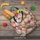 thumbnail image 5 of Disketp Colorful Seashells Bolsa Tote de Lona para Mujer, Bolso de Hombro y Cruzado con Cierre de Cremallera, 5 of 7