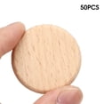 thumbnail image 4 of Copeaux de Bois Ronds, Décoration Faite à la Main Tranches de Bois Rondes, 50 Pcs pour Chapeaux d'Arbre à Souhaits Scrapbooking, 4 of 8