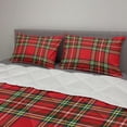 thumbnail image 2 of Plaid Comforter & Sham Bedding Set, European Western Culture Inspired Abstract Irish Pattern Vintage Classical Design, 3 pcs Duvet Set Microfiber Filling Quilt, 5 Sizes, Multicolor, by Ambesonne, 2 of 4