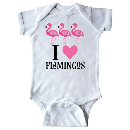 

Inktastic I Love Flamingos Pink Bird Gift Baby Girl Bodysuit