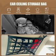 35.4x23.6 Car Ceiling Storage Net Car Ceiling Cargo Net Pocket Double-Layer