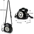 thumbnail image 2 of LHSHIDU Fozehlad Novelty Telephone Shaped Shoulder Bag Funny Retro Phone Crossbody Bag Totes Chain Purse, 2 of 6