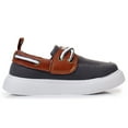 thumbnail image 4 of Blikcon Toddler Boys & Girls Hook And Loop Boat Shoes Lace Up Loafers (Toddler/Little Kid), 4 of 8