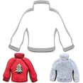 thumbnail image 5 of Liliao 9-Piece Christmas Cookie Cutters - Stainless Steel Set of 9 Christmas cookie cutters  Gingerbread Man Candy Cane Reindeer Christmas Tree Sweater Snowflake Snowman Mitten Light Bulb, 5 of 9