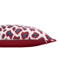 thumbnail image 2 of Leopard Blue Silk Velvet Ikat Pillow, 16" X 24", 2 of 3