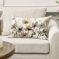 thumbnail image 5 of Poppy Flowers Chinoiserie Throw Pillow Cover, 12 x 20 Inch Spring Seasonal Leaves Cushion Case Decoration for Sofa Couch Farmhouse, 5 of 6