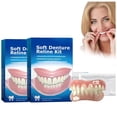 thumbnail image 1 of Kit de revestimiento de silicona para dentaduras Greatfit Soft, 2 unidades, para hombres y mujeres, 1 of 7