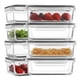 thumbnail image 1 of Juego de 8 Contenedores de Vidrio para Alimentos HOMBERKING con Tapa Hermética de 880ml, 1 of 7