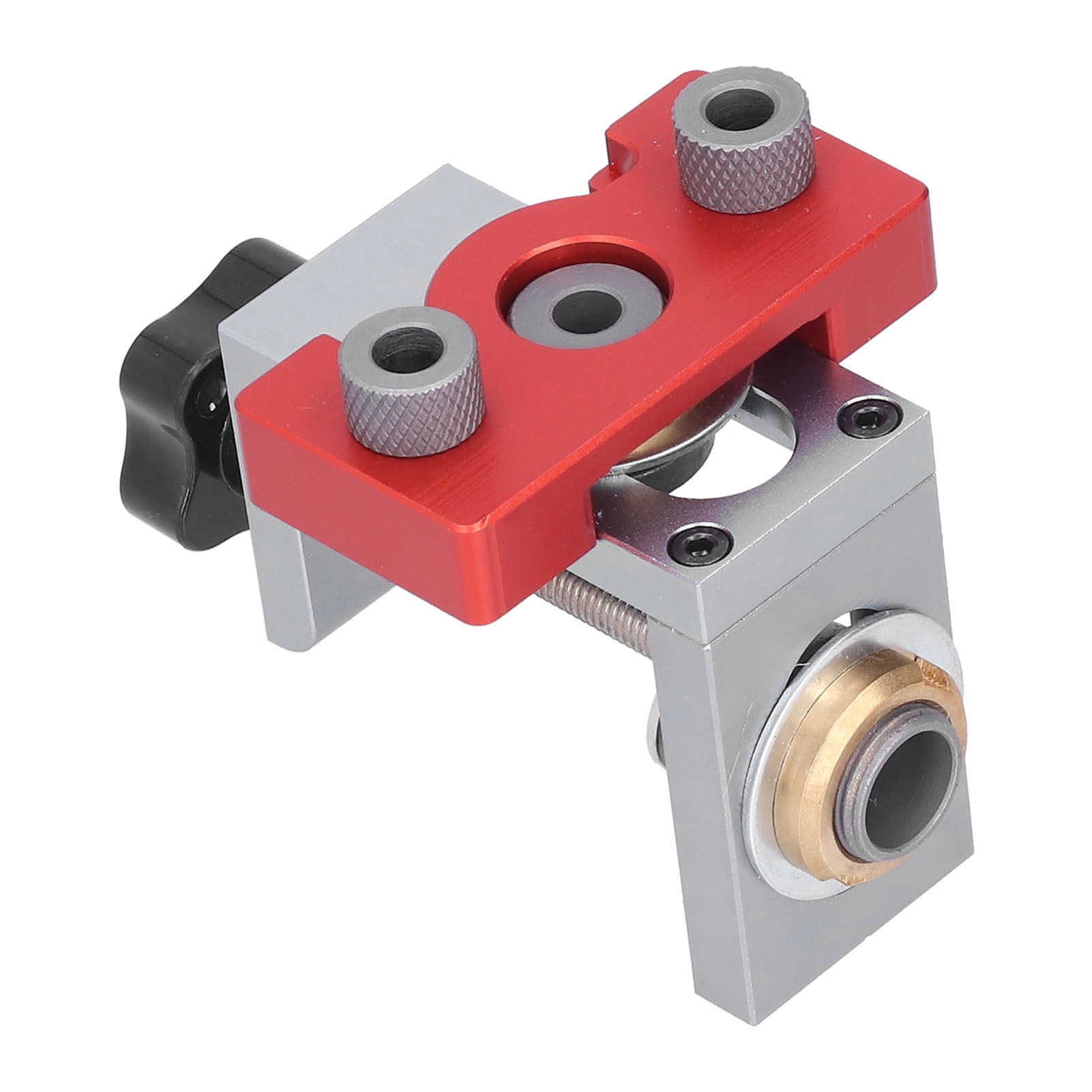 Dowel Drill Guide Kit, Woodworking Drilling Locator Easy Adjustment