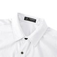 thumbnail image 3 of Men's Dual Chest Pocket Long Sleeve Tactical Cargo Shirts Lightweight Cooling UPF 50 Sun Protection Button Down Lapel Collar Breathable Work Tops, 3 of 8