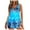 Blue#06, variant on Womens Swimsuits Plus Size Fashion Summer Strappy Casual Printed Tankini Bathing Suits Swimwear Beachwear Two Piece Set Summer Sale