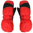 thumbnail image 2 of HNMKIU Outdoor Windproof Winter Warm Kids Ski Gloves for Boys and Girls Snowboarding Mittens One Size Youth Cold Weather Red,5-9 Years, 2 of 5