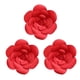 thumbnail image 2 of KAKOWELY 1 pieza de 20 cm de flores de papel 3D para decoración de pared, ideal para fiestas, hogar, bodas (rojo rubí)., 2 of 5
