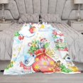 thumbnail image 5 of Merry Christmas Blanket Fleece Cozy Warm Pink Cute Reindeer Bling Lightweight Throw Blanket for Couch Sofa Bed for Adults Kids Boys Teens Gift 50"x60", 5 of 6
