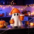 thumbnail image 3 of AZXY Cute Ghost Halloween Decor, Halloween Decorations Outdoor, Halloween Decorations Indoor, Halloween Decorations Party, Halloween Yard Decor, Mini Tabletop Resin Ornament, 3 of 7